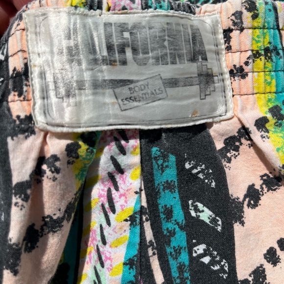 Men's Vintage Body Essentials Pants Multicolor 80s Iron Beach L CA Climb The Max - Picture 2 of 13